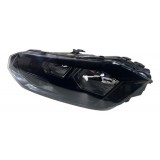 Farol Esquerdo Vw Polo Virtus 2018 22 Original Mascara Negra