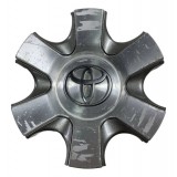 Calota Central Miolo Roda Toyota Hilux Sw4 2005 2015 Cinza