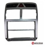 Moldura Central Painel Peugeot 307 Prata Original